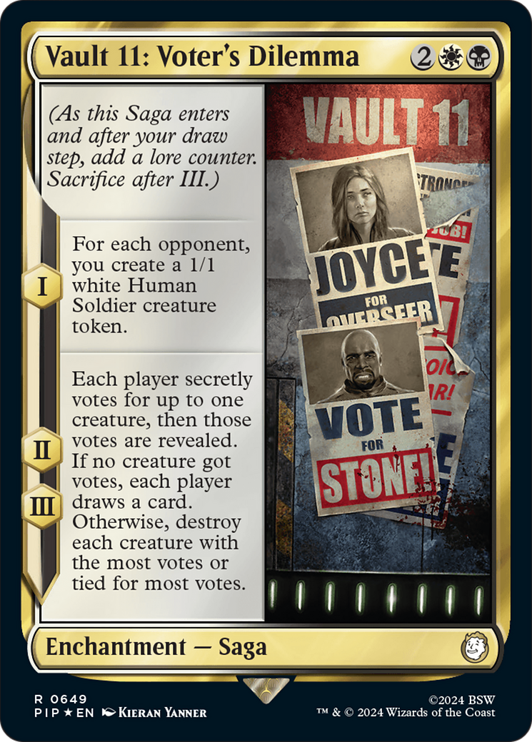 Vault 11: Voter's Dilemna (Surge Foil) [Fallout] | Spectrum Games