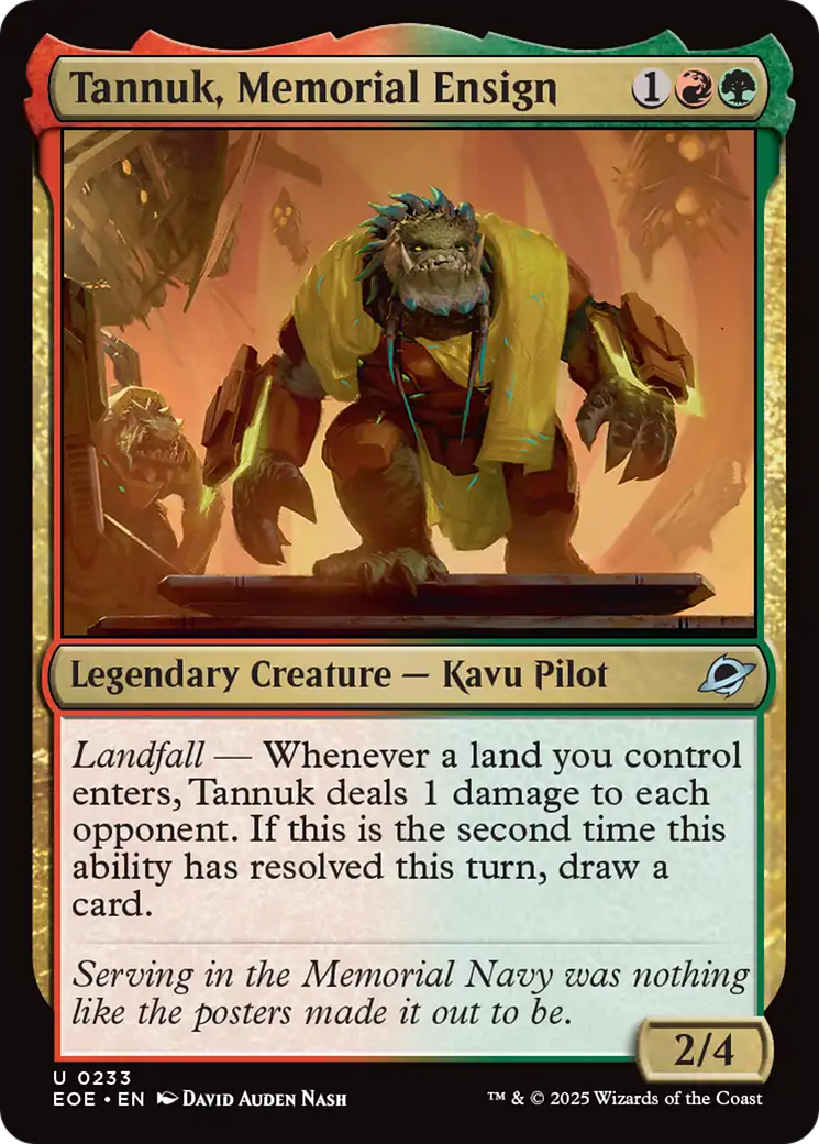 Tannuk, Memorial Ensign [Edge of Eternities] | Spectrum Games