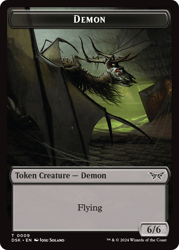 Demon Token [Duskmourn: House of Horror Tokens] | Spectrum Games