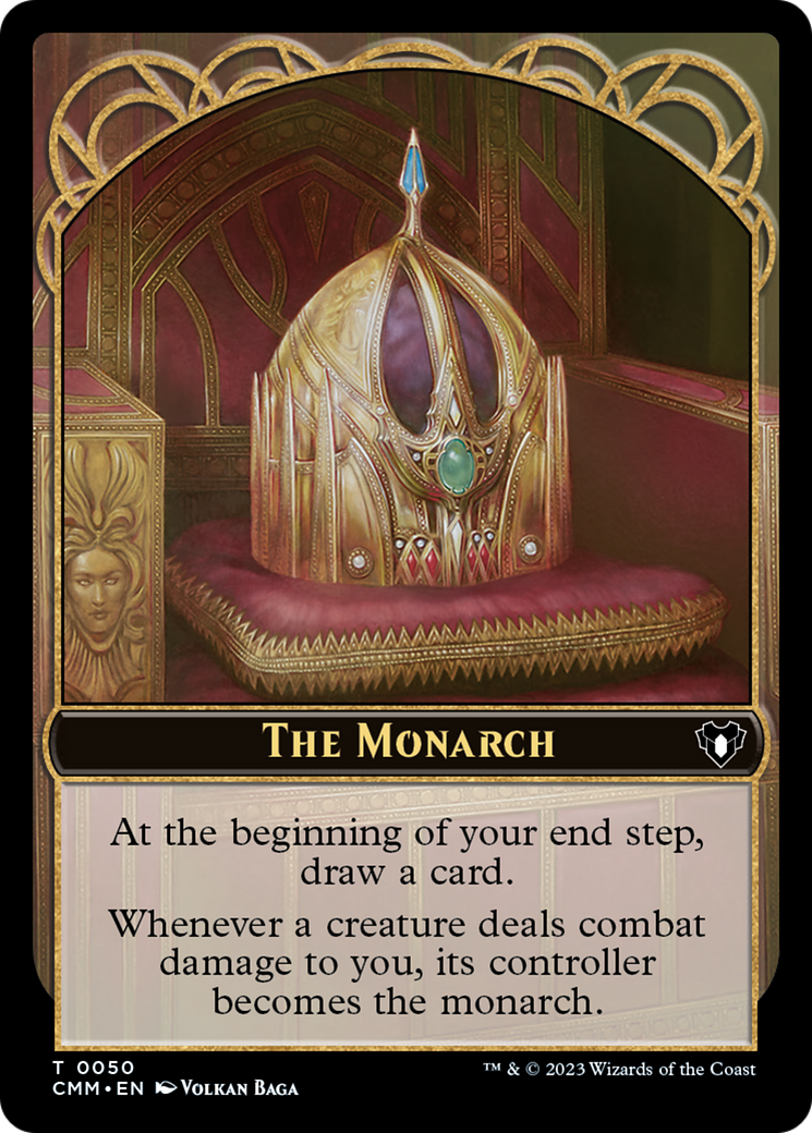 The Monarch // Dwarf Berserker Double-Sided Token [Commander Masters Tokens] | Spectrum Games