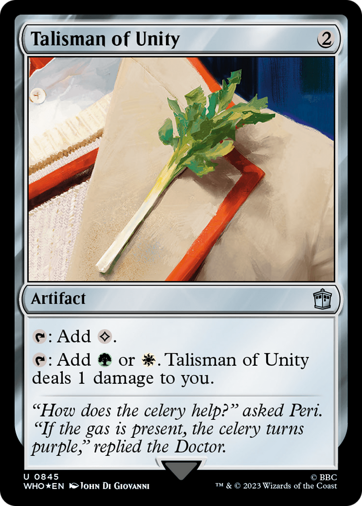 Talisman of Unity (Surge Foil) [Doctor Who] | Spectrum Games