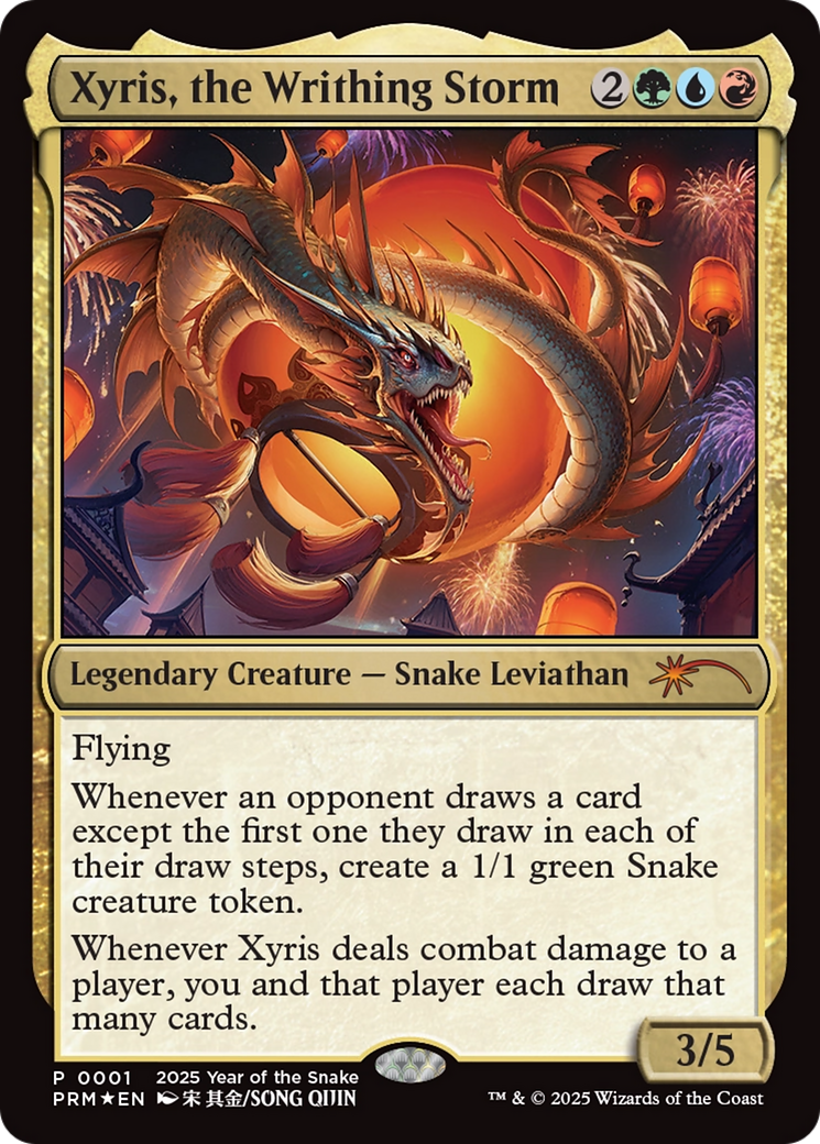 Xyris, the Writhing Storm (Year of the Snake 2025) [Standard Showdown Promos] | Spectrum Games