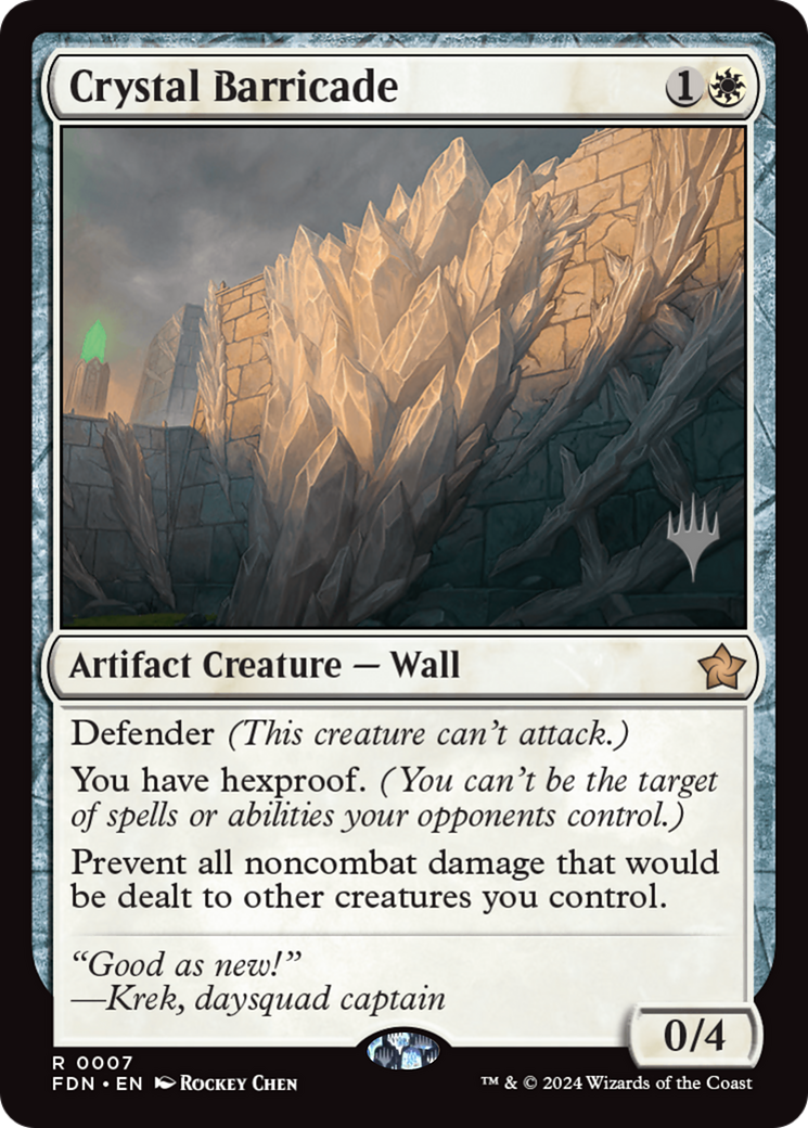 Crystal Barricade [Foundations Promos] | Spectrum Games
