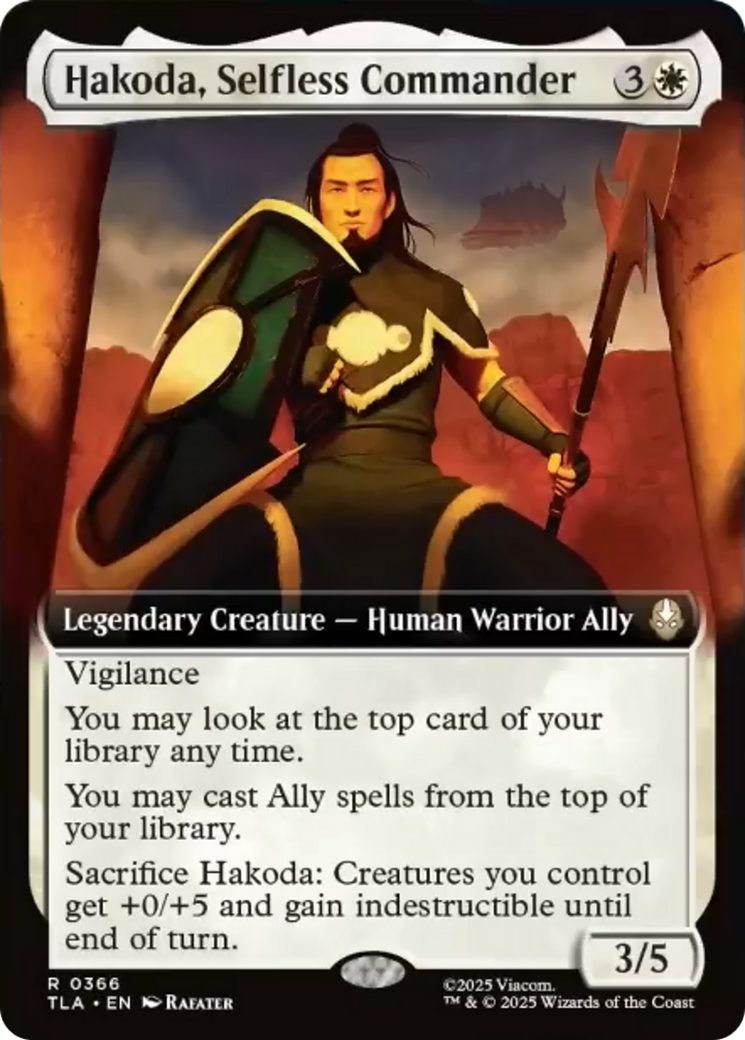 Hakoda, Selfless Commander (Extended Art) [Avatar: The Last Airbender] | Spectrum Games