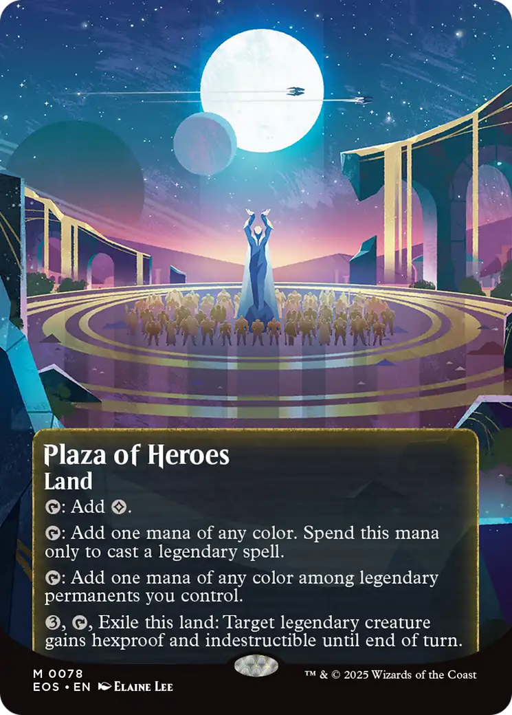Plaza of Heroes (0078) (Borderless) [Edge of Eternities: Stellar Sights] | Spectrum Games