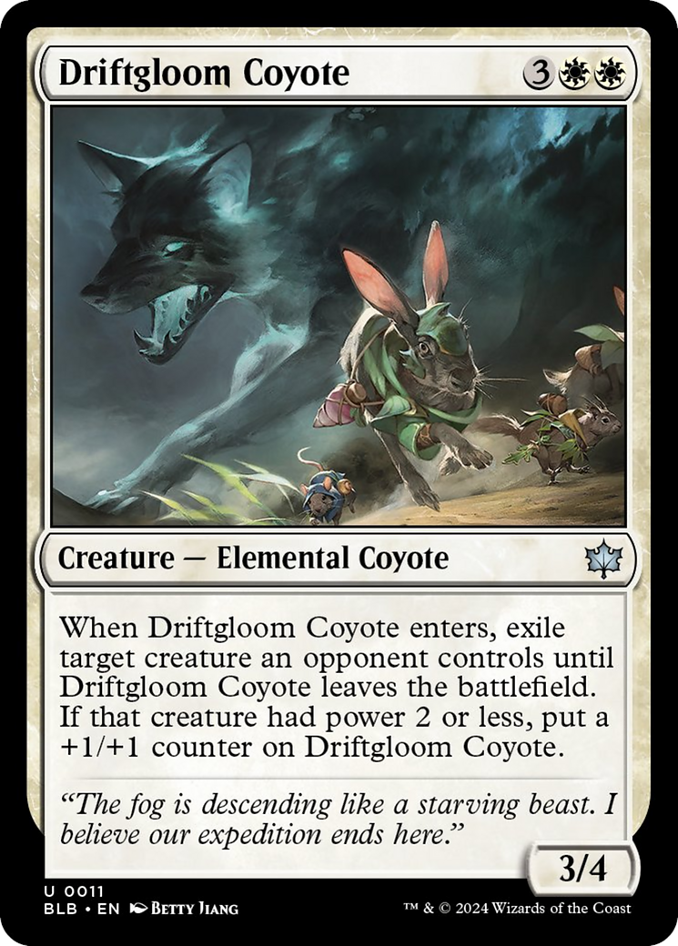 Driftgloom Coyote [Bloomburrow] | Spectrum Games