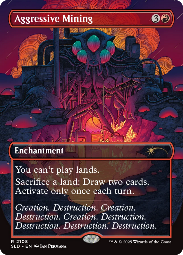 Aggressive Mining (Galaxy Foil) [Secret Lair Drop Series] | Spectrum Games