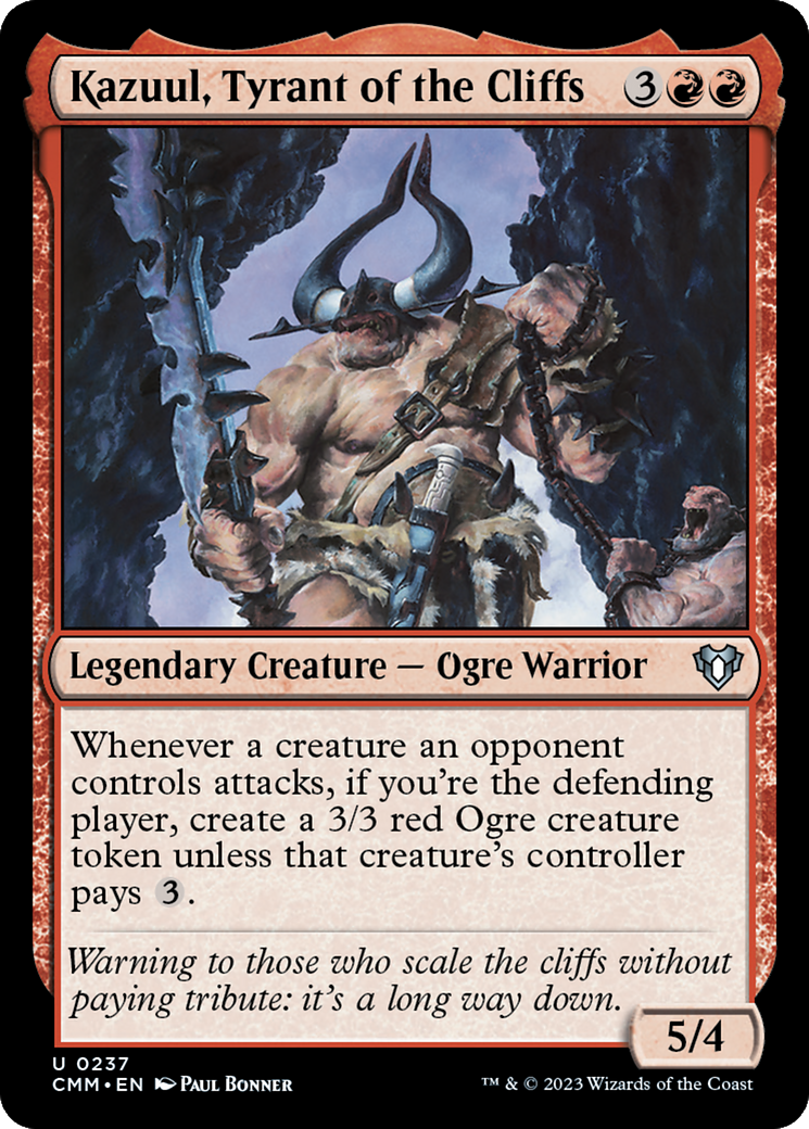 Kazuul, Tyrant of the Cliffs [Commander Masters] | Spectrum Games