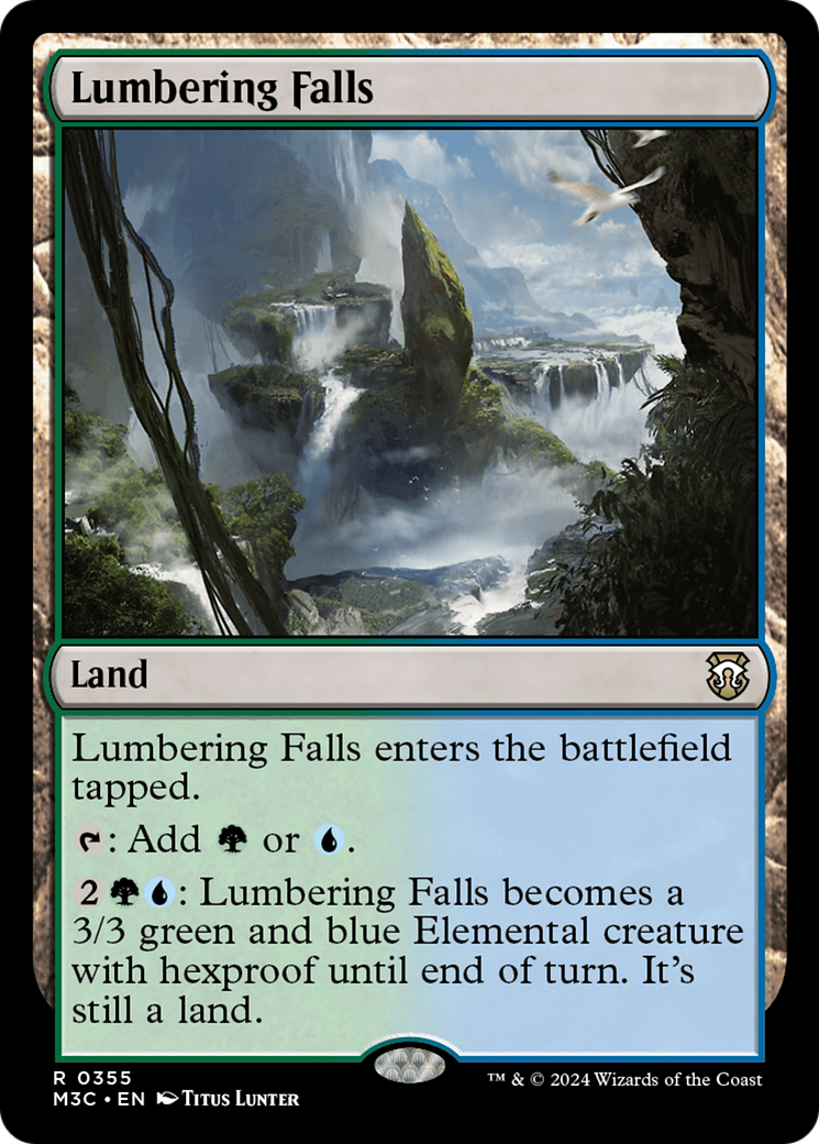 Lumbering Falls (Ripple Foil) [Modern Horizons 3 Commander] | Spectrum Games