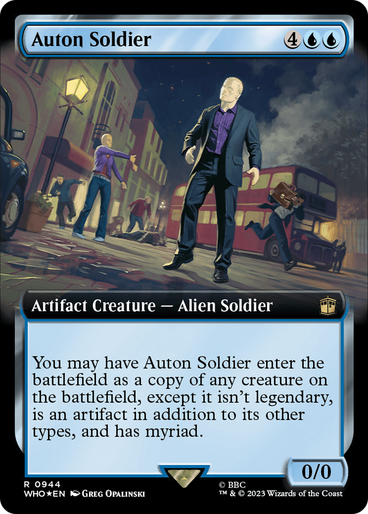 Auton Soldier (Extended Art) (Surge Foil) [Doctor Who] | Spectrum Games