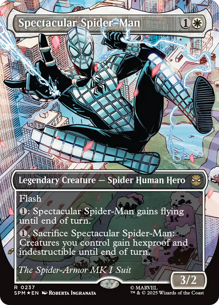 Spectacular Spider-Man (0237) (Borderless) (Textured Foil) [Marvel's Spider-Man] | Spectrum Games
