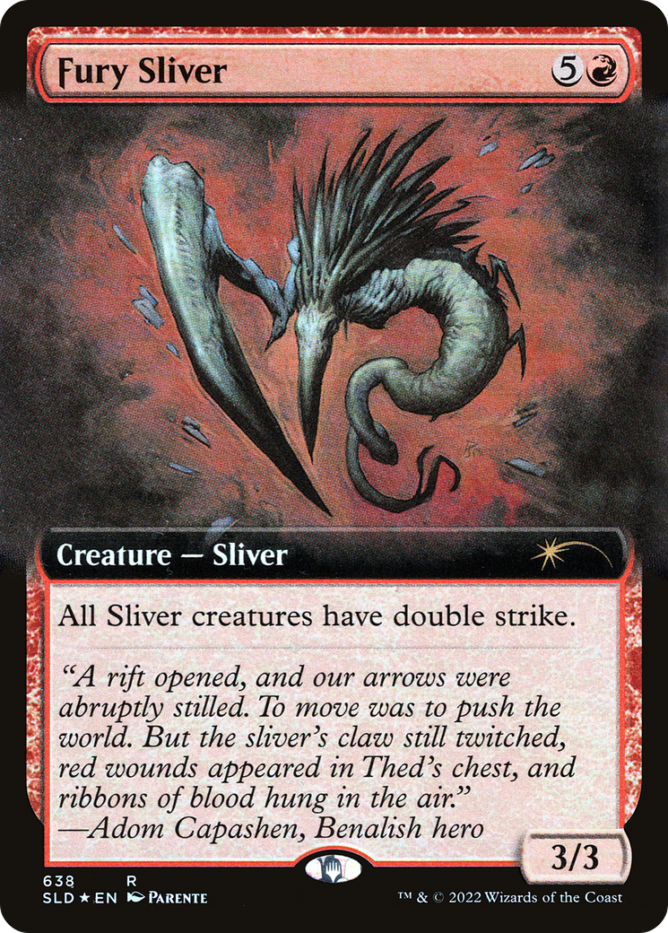 Fury Sliver (Extended Art) [Secret Lair Drop Promos] | Spectrum Games