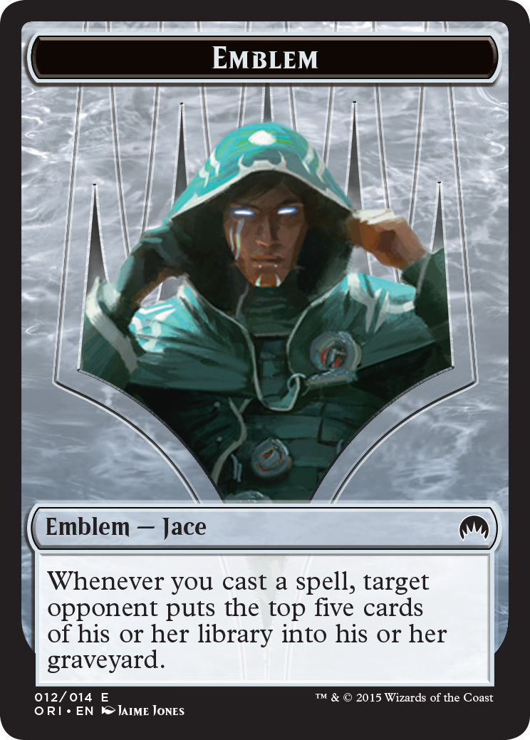 Pest // Jace, Telepath Unbound Emblem Double-Sided Token [Secret Lair: From Cute to Brute Tokens] | Spectrum Games