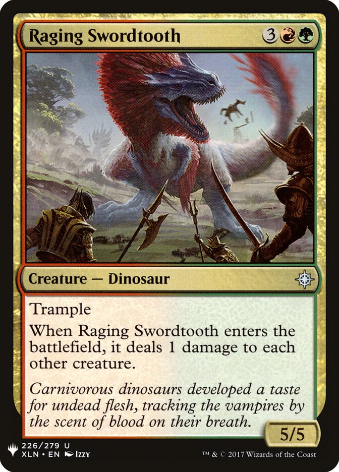 Raging Swordtooth [Mystery Booster] | Spectrum Games