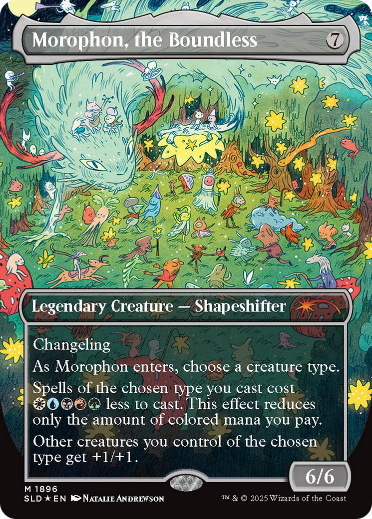 Morophon, the Boundless (Display Commander) - Thick Stock (Double Rainbow Foil) [Secret Lair Drop Series] | Spectrum Games
