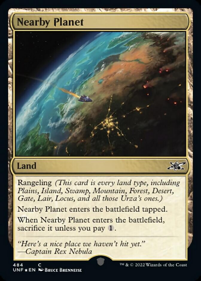 Nearby Planet (Galaxy Foil) [Unfinity] | Spectrum Games