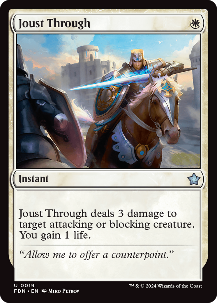 Joust Through [Foundations] | Spectrum Games