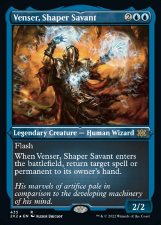 Venser, Shaper Savant (Foil Etched) [Double Masters 2022] | Spectrum Games