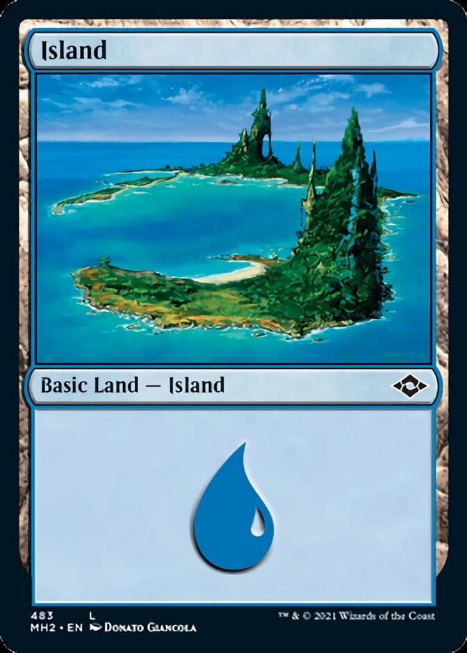 Island (483) (Foil Etched) [Modern Horizons 2] | Spectrum Games