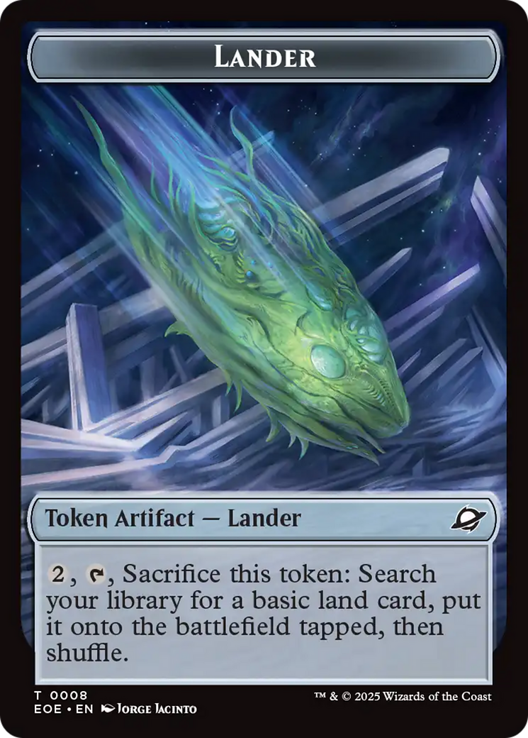Beast (0006) // Lander Double-Sided Token [Edge of Eternities Tokens] | Spectrum Games