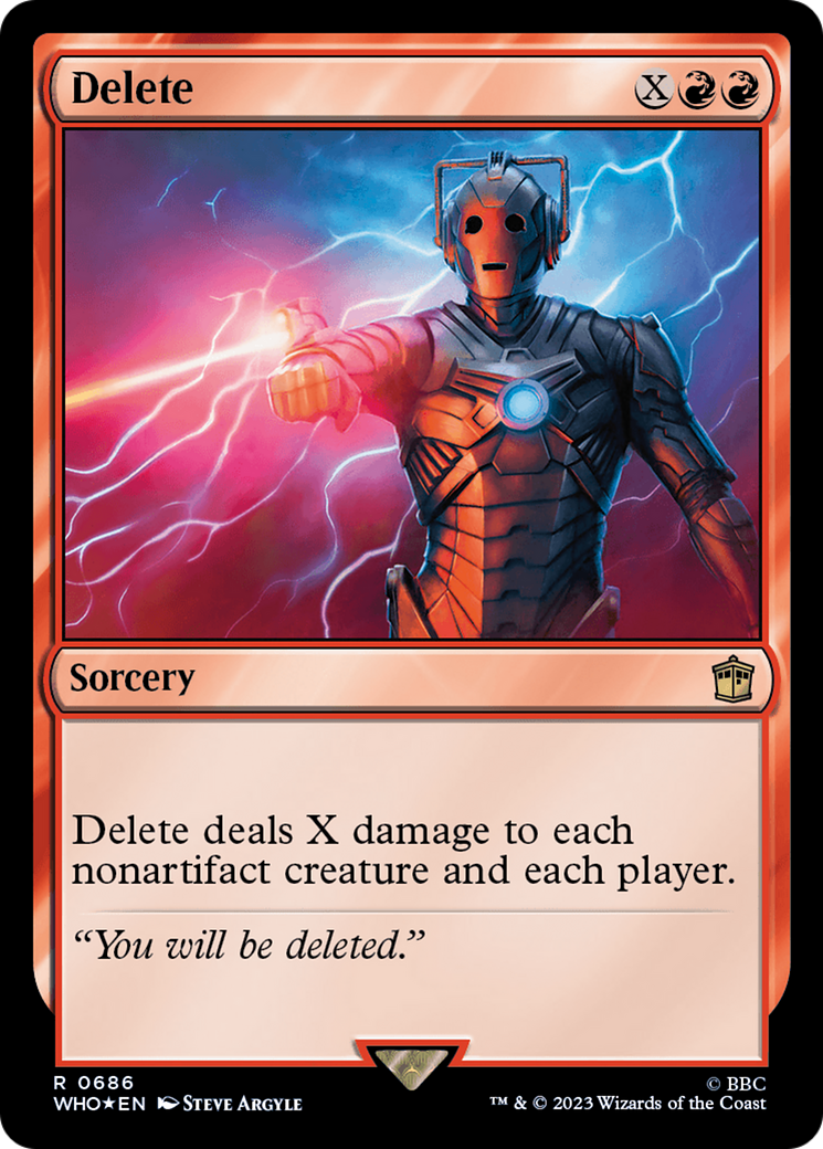 Delete (Surge Foil) [Doctor Who] | Spectrum Games