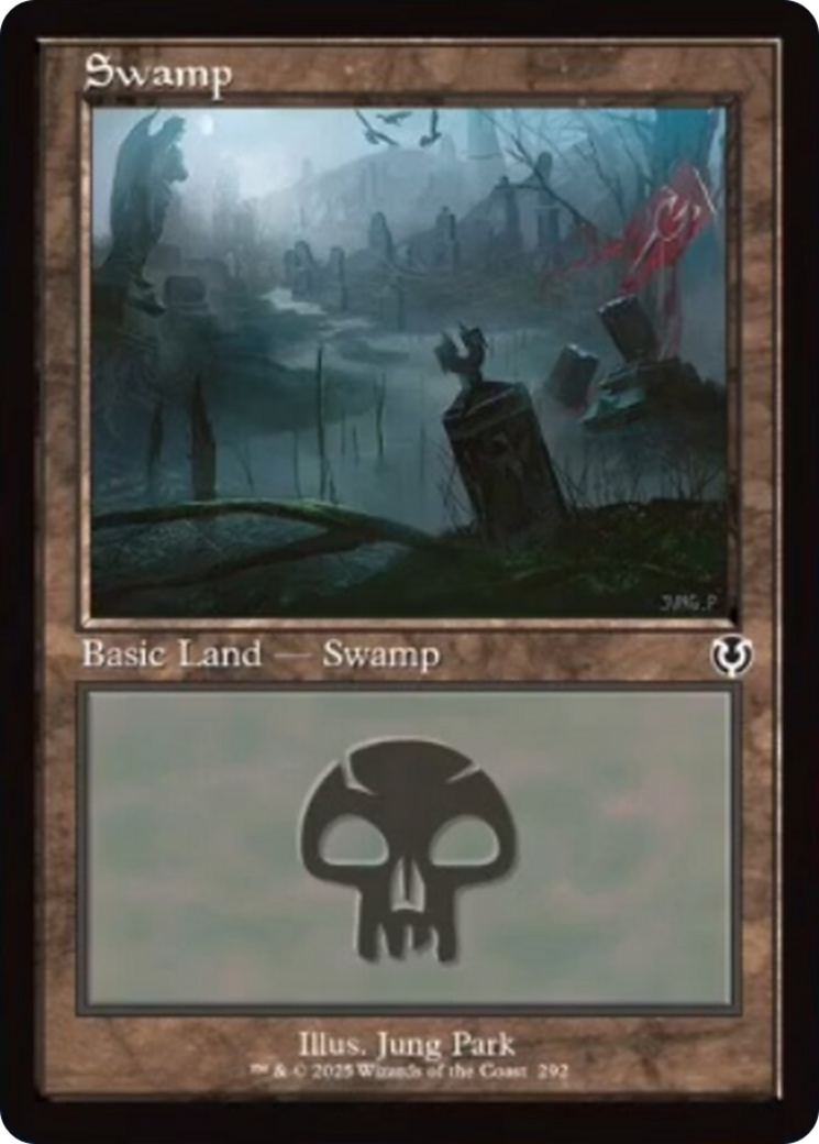 Swamp (292) (Retro Frame) [Innistrad Remastered] | Spectrum Games