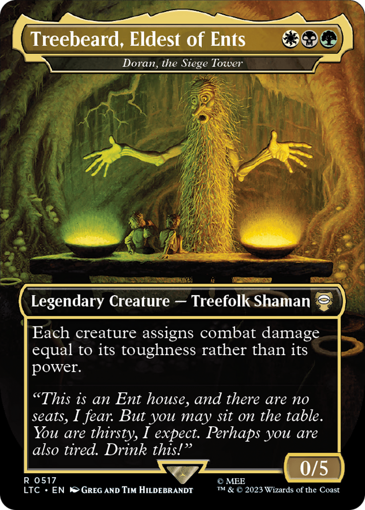 Treebeard, Eldest of Ents - Doran, the Siege Tower (Borderless) [The Lord of the Rings: Tales of Middle-Earth Commander] | Spectrum Games