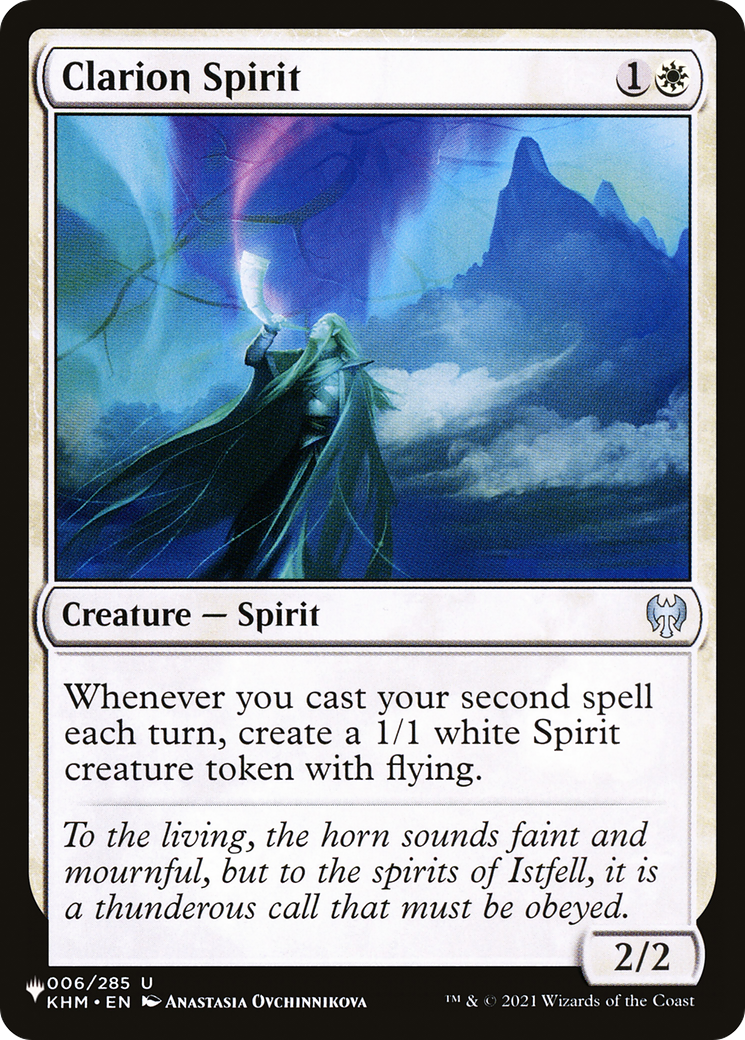 Clarion Spirit [The List Reprints] | Spectrum Games