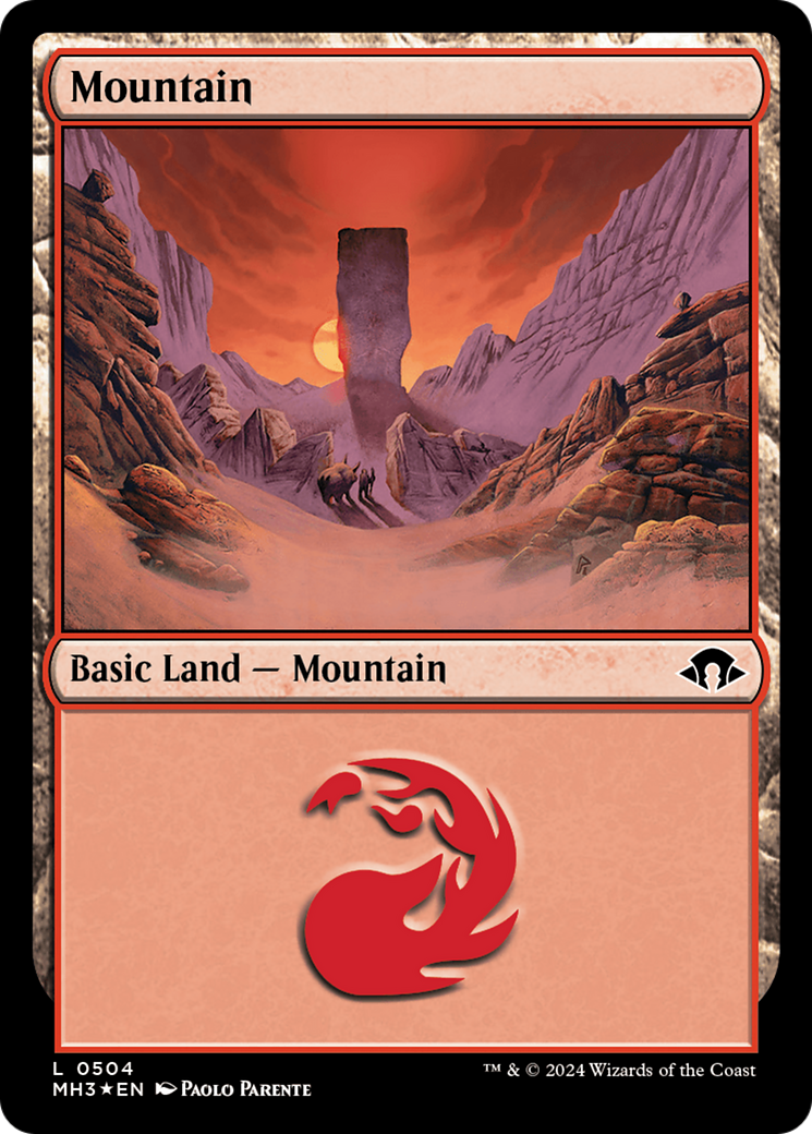 Mountain (0504) (Ripple Foil) [Modern Horizons 3] | Spectrum Games