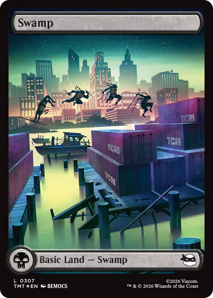 Swamp (0307) (Surge Foil) [Teenage Mutant Ninja Turtles] | Spectrum Games