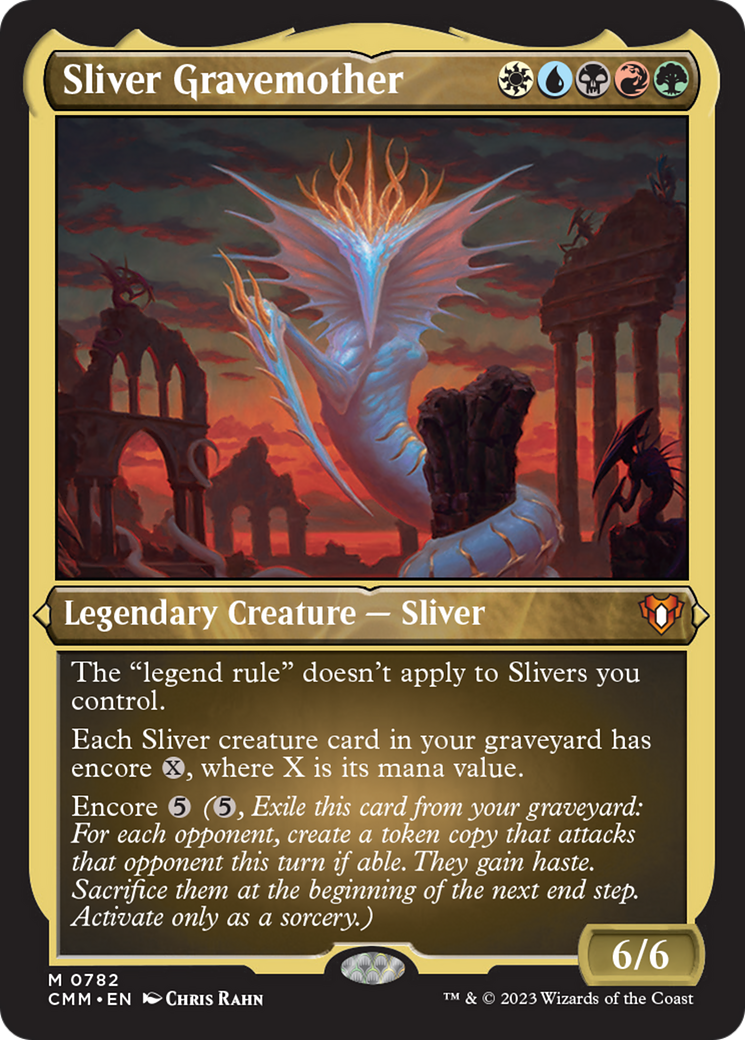 Sliver Gravemother (Display Commander) (Foil Etched) [Commander Masters] | Spectrum Games