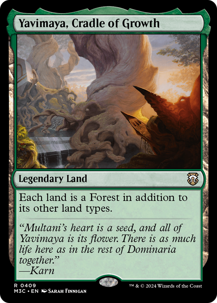 Yavimaya, Cradle of Growth (Ripple Foil) [Modern Horizons 3 Commander] | Spectrum Games