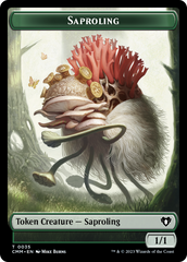 Saproling // Satyr Double-Sided Token [Commander Masters Tokens] | Spectrum Games