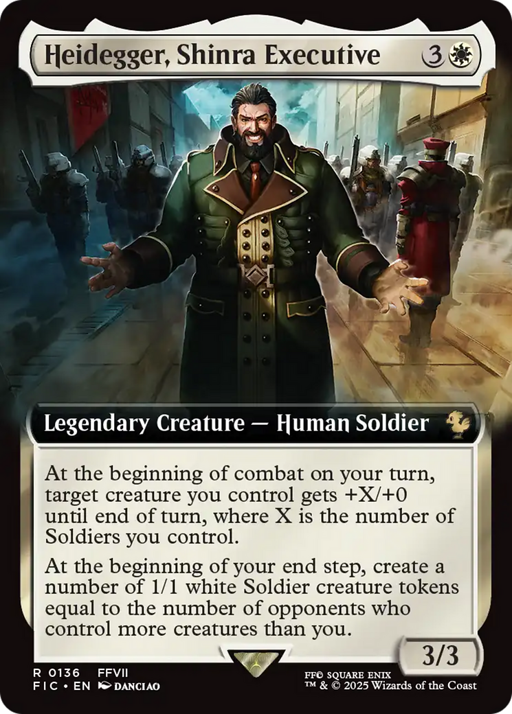 Heidegger, Shinra Executive (Extended Art) [FINAL FANTASY Commander] | Spectrum Games