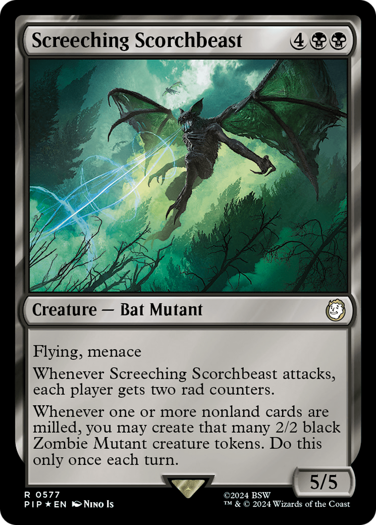 Screeching Scorchbeast (Surge Foil) [Fallout] | Spectrum Games