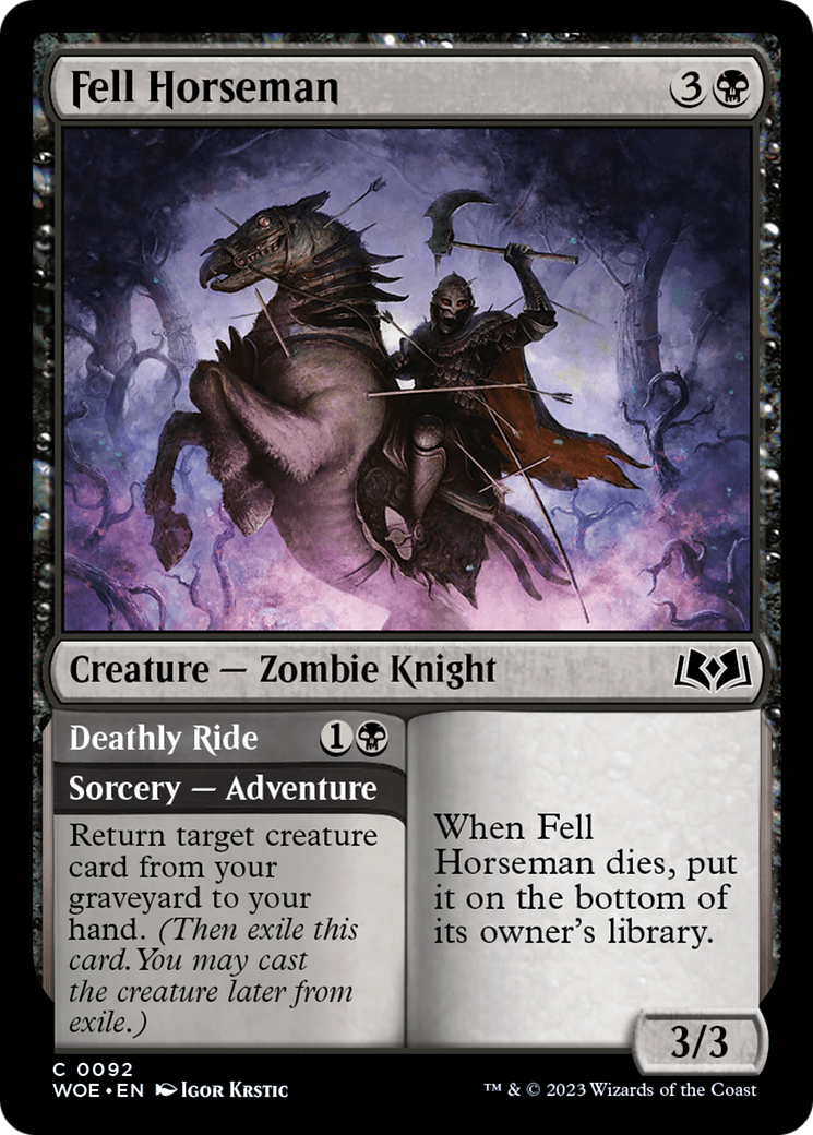 Fell Horseman // Deathly Ride [Wilds of Eldraine] | Spectrum Games