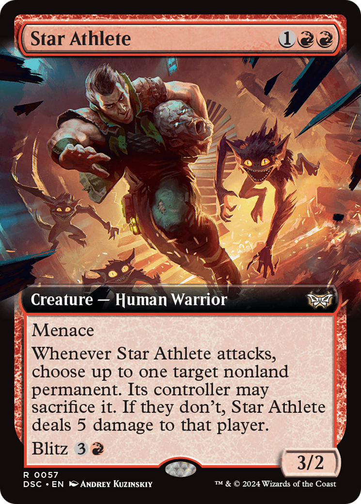 Star Athlete (Extended Art) [Duskmourn: House of Horror Commander] | Spectrum Games