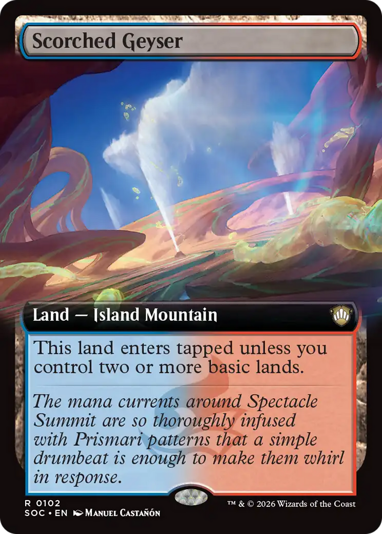 Scorched Geyser (Extended Art) [Secrets of Strixhaven Commander] | Spectrum Games