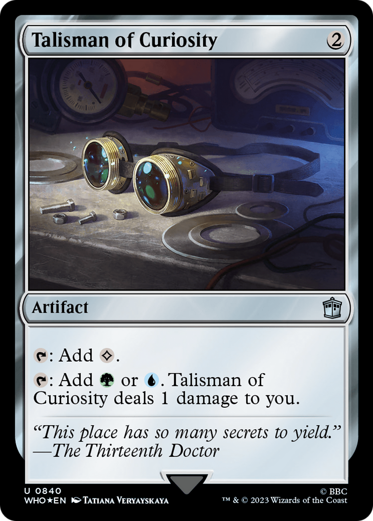 Talisman of Curiosity (Surge Foil) [Doctor Who] | Spectrum Games