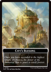Food // City's Blessing Double-Sided Token [Secrets of Strixhaven Commander Tokens] | Spectrum Games