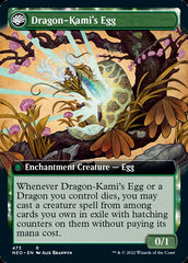 The Dragon-Kami Reborn // Dragon-Kami's Egg (Extended Art) [Kamigawa: Neon Dynasty] | Spectrum Games