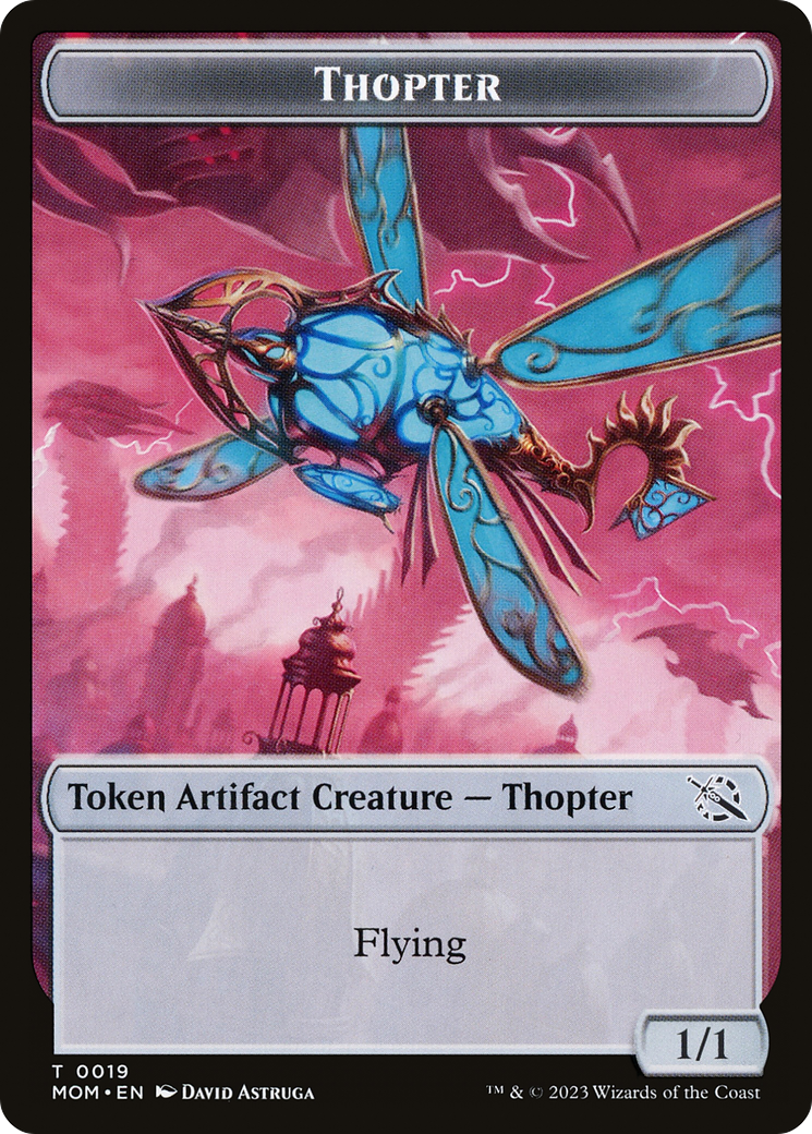 Thopter // Spirit (14) Double-Sided Token [March of the Machine Tokens] | Spectrum Games