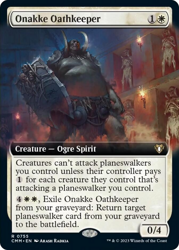 Onakke Oathkeeper (Extended Art) [Commander Masters] | Spectrum Games