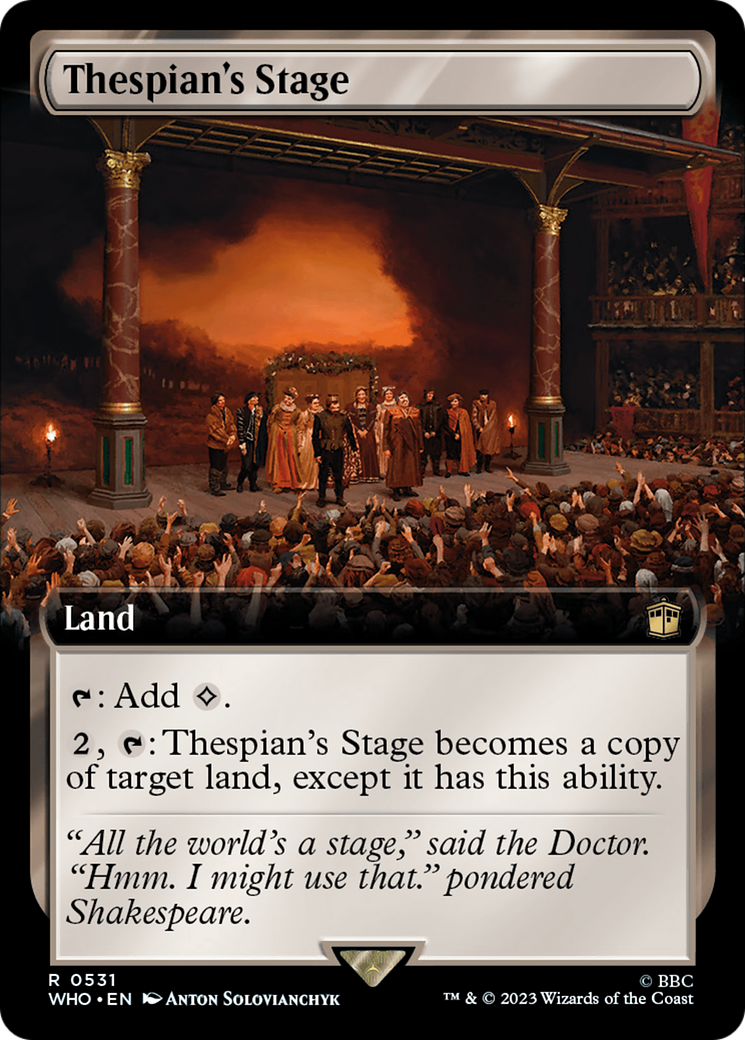 Thespian's Stage (Extended Art) [Doctor Who] | Spectrum Games