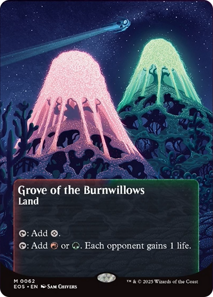 Grove of the Burnwillows (0062) (Borderless) [Edge of Eternities: Stellar Sights] | Spectrum Games
