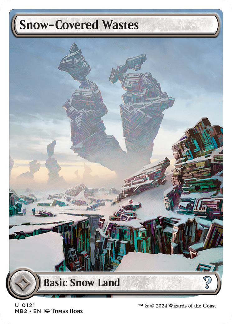 Snow-Covered Wastes (White Border) [Mystery Booster 2] | Spectrum Games