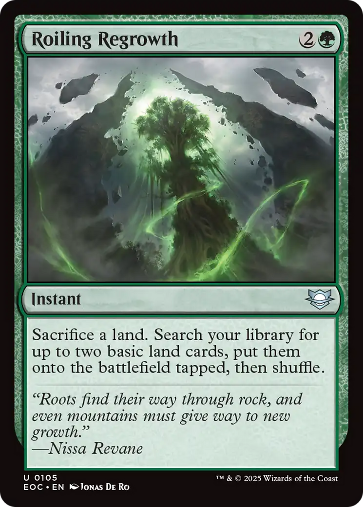 Roiling Regrowth [Edge of Eternities Commander] | Spectrum Games