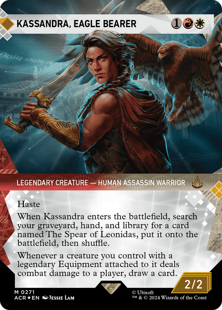 Kassandra, Eagle Bearer (Showcase) (Textured Foil) [Assassin's Creed] | Spectrum Games