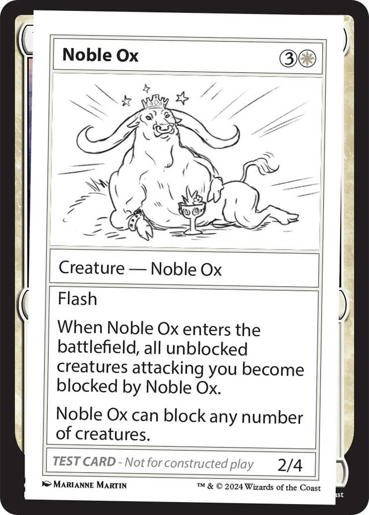 Noble Ox [Mystery Booster 2 Playtest Cards] | Spectrum Games