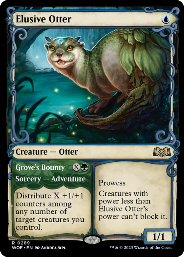 Elusive Otter // Grove's Bounty (Showcase) [Wilds of Eldraine] | Spectrum Games